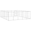 Outdoor Dog Kennel Galvanized Steel 390.7 ftÂ²