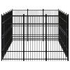 Outdoor Dog Kennel Steel 178.6 ftÂ²