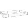 Dog Kennel Black 258.3 ftÂ¬â‰¤ Steel