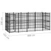 Outdoor Dog Kennel Steel 99.2 ftÂ¬â‰¤