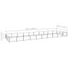 Dog Kennel Black 322.9 ftÂ² Steel