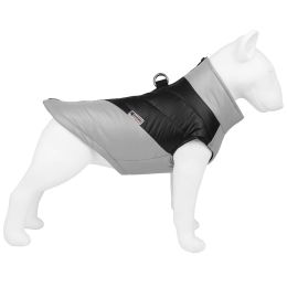 Pet Clothing Waterproof Reflective Dog Clothes Warm (Option: Silver Gray-S)
