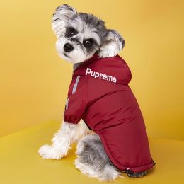 Winter Dog Clothing Plus Velvet Thick Jacket (Option: Red-2XL)